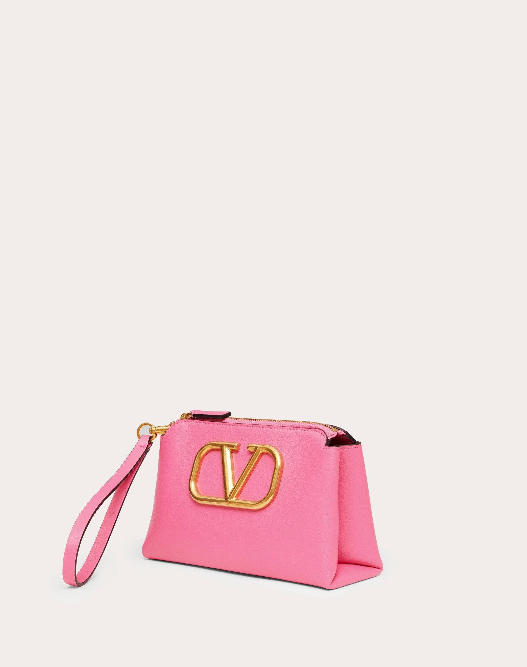 VLOGO SIGNATURE CALFSKIN POUCH 4
