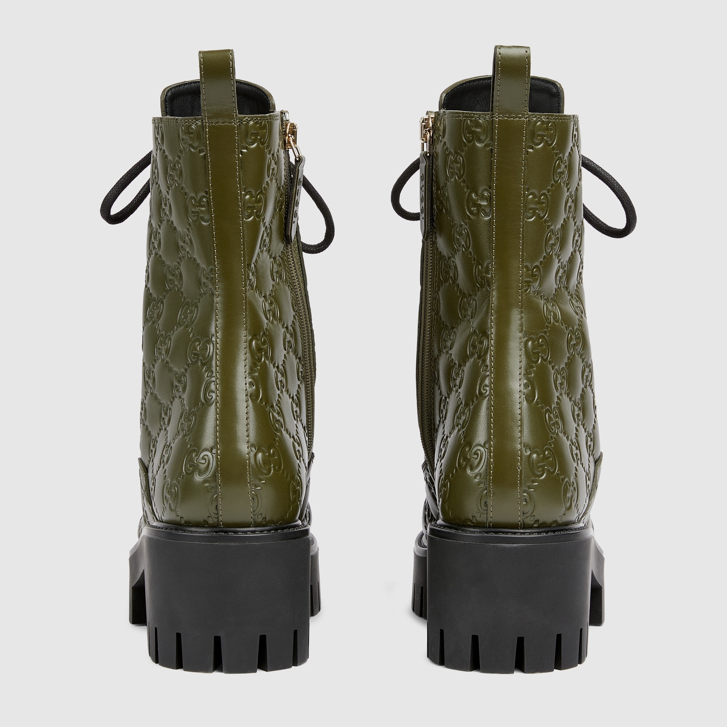 Women's lace-up ankle boot with GG - 5
