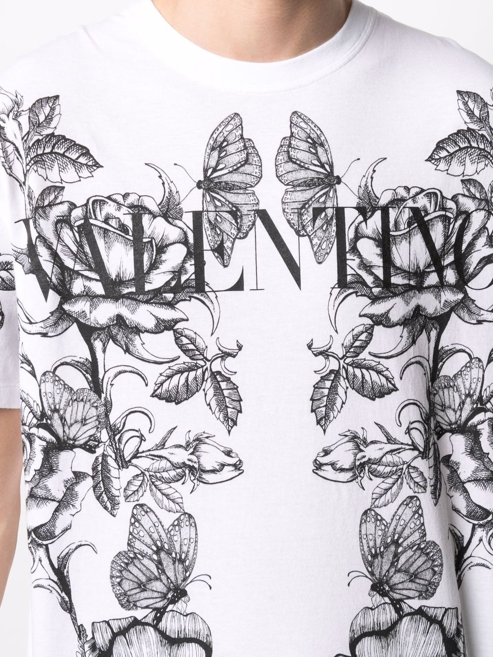 botanical-print T-shirt - 5