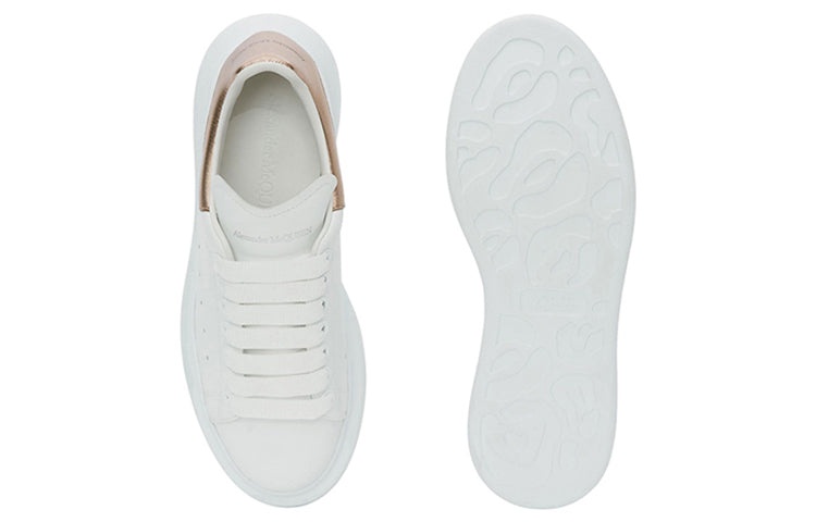 (WMNS) Alexander McQueen Oversized Sneaker 'White Rose Gold' 553770WHFBU9053 - 5