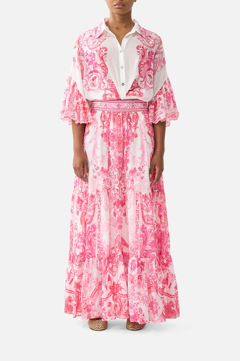 CAMILLA HIGH WAISTED TIERED SKIRT outlook