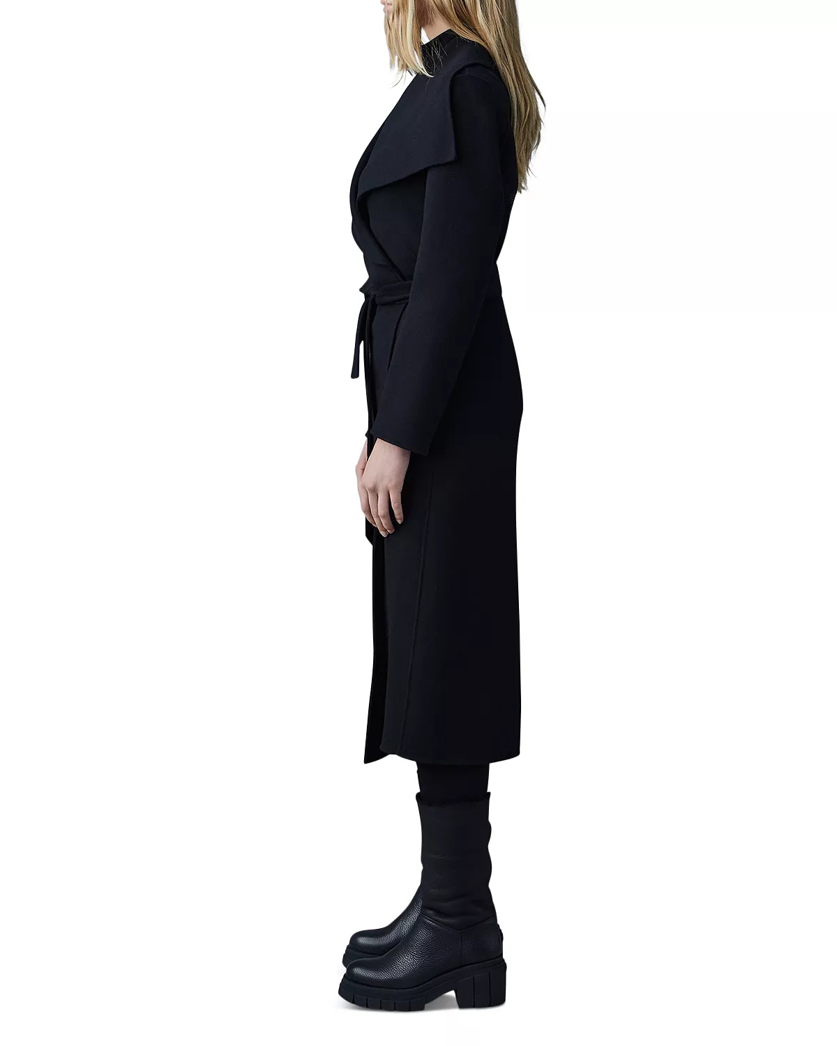 Mai Lightweight Wrap Wool Coat - 4