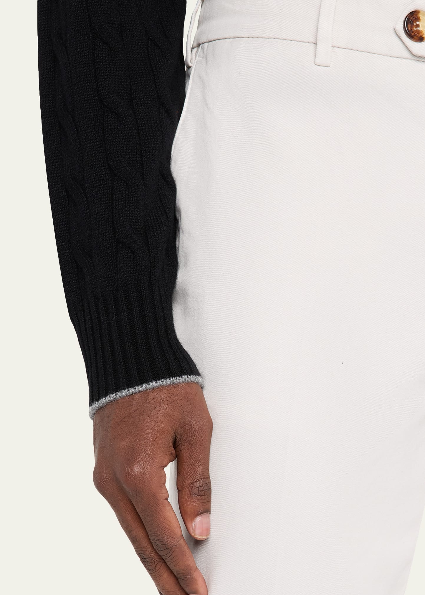 Men's Modern Fit Flat-Front Pants - 5