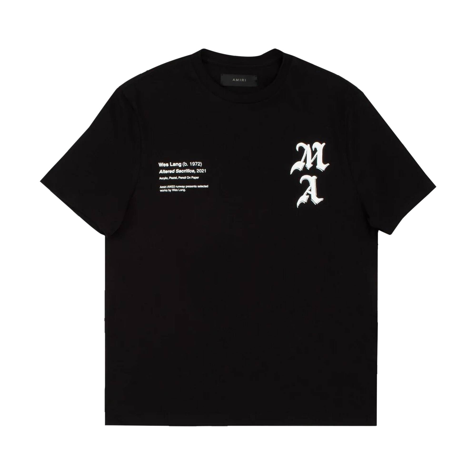 Amiri Wes Lang Checker Skull Tee 'Black' - 1