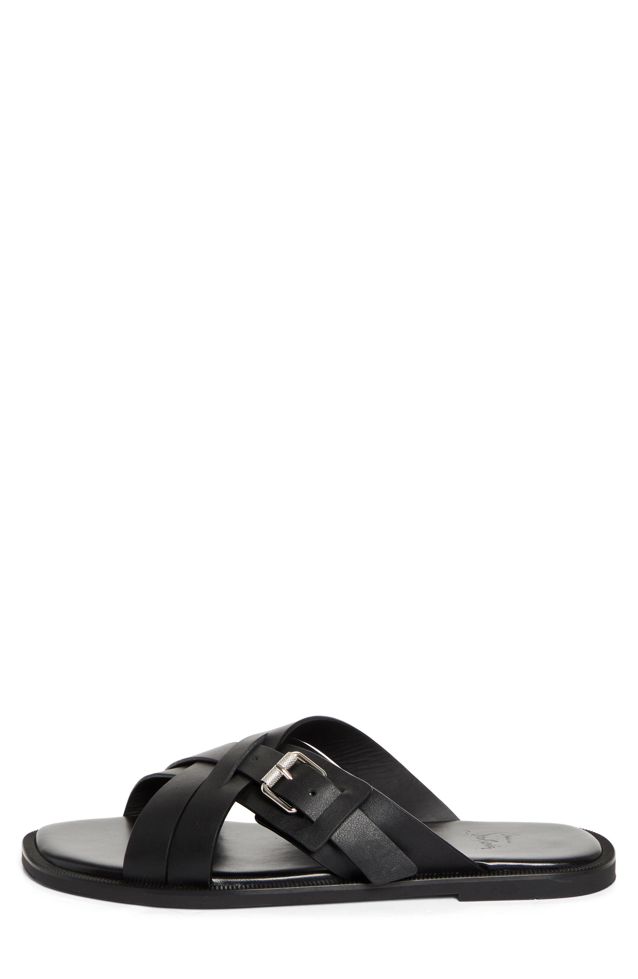 Christian Louboutin Emircross Slide Sandal in Black at Nordstrom - 3