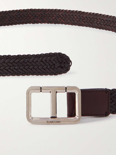 TOM FORD 3cm Woven Leather Belt outlook
