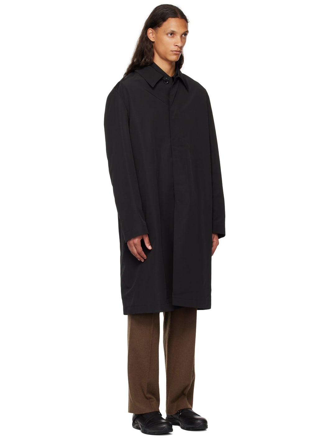 Black Relaxed Coat - 2