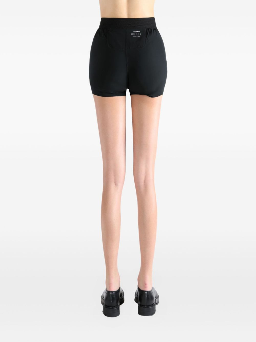 elasticated-waistband shorts - 4