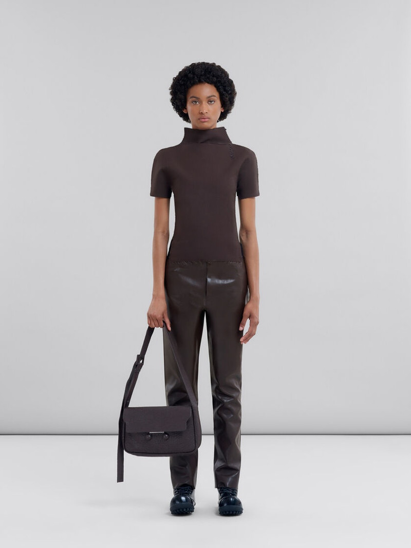 Marni BROWN NAPPA MEDIUM TRUNKAROO SOFT BAG outlook