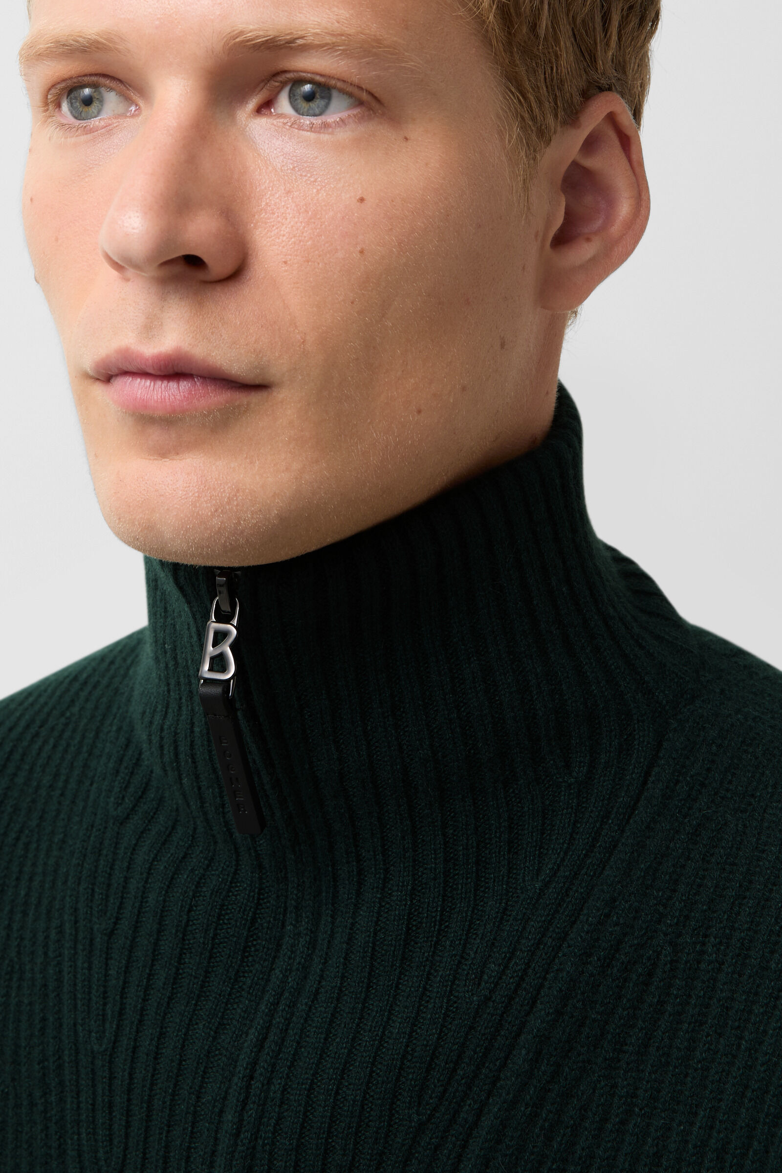 Balvin cashmere troyer in Dark green - 5