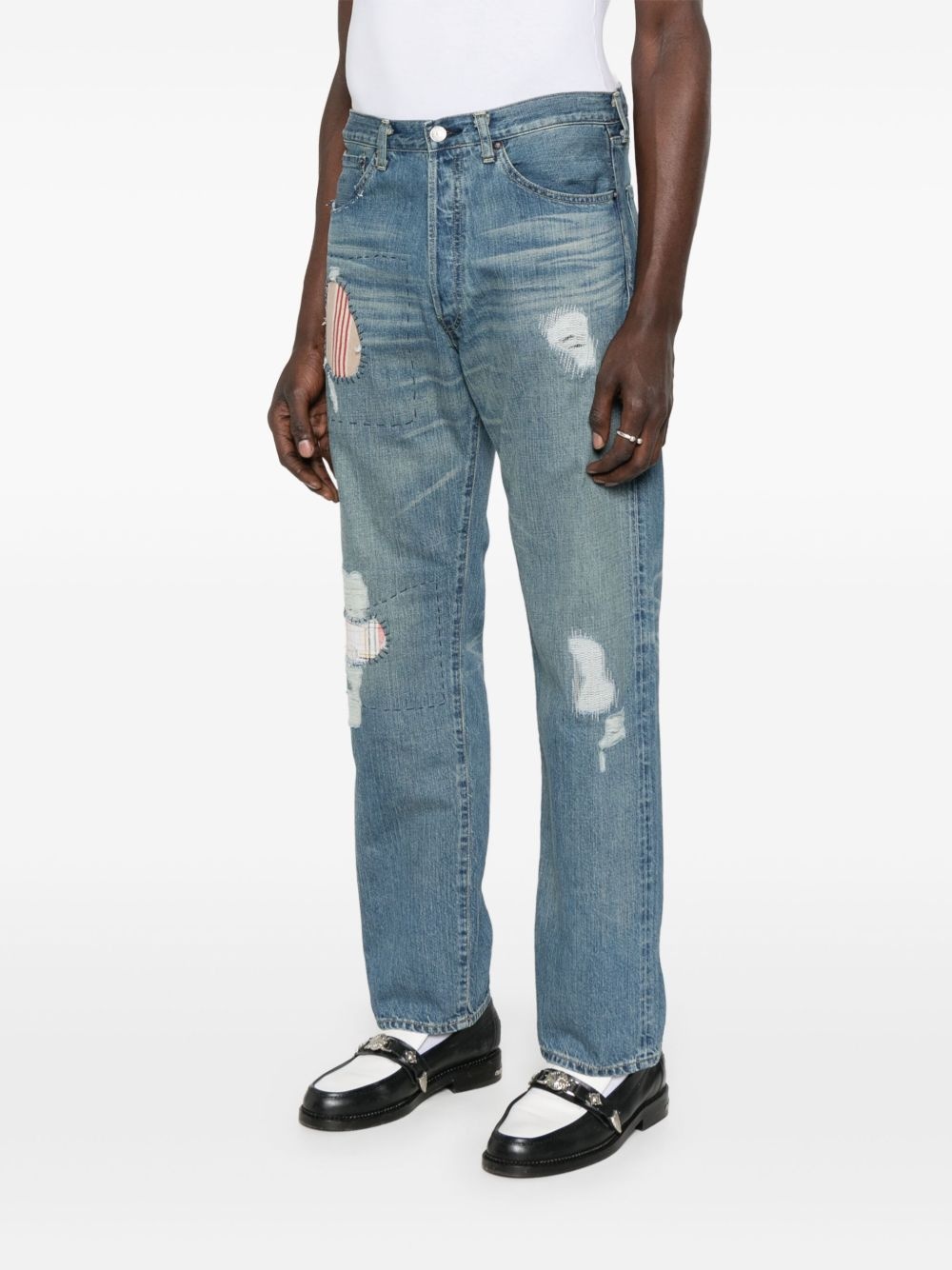 patch-detail jeans - 3