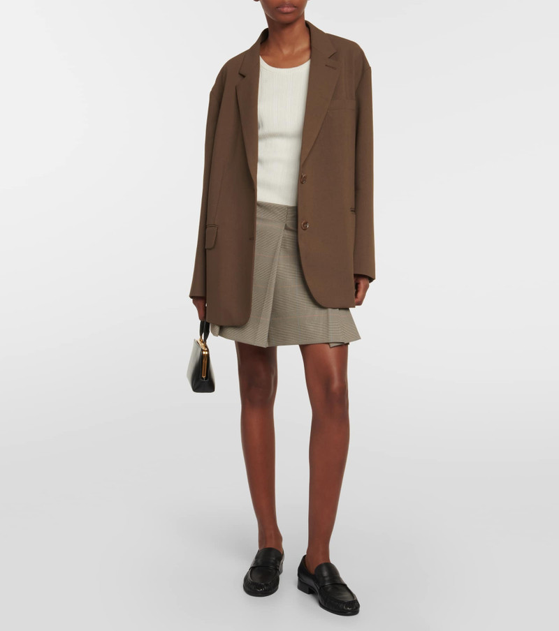 Sportmax Checked pleated miniskirt outlook