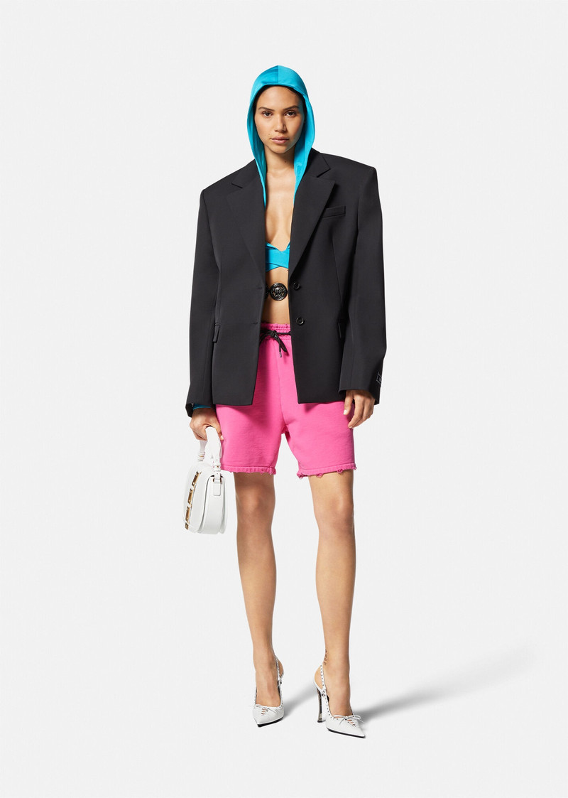 VERSACE Medusa Biggie Crop Hoodie Top outlook
