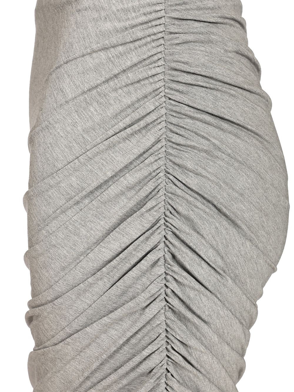 Gathered Midi Skirt Skirts Grey - 4