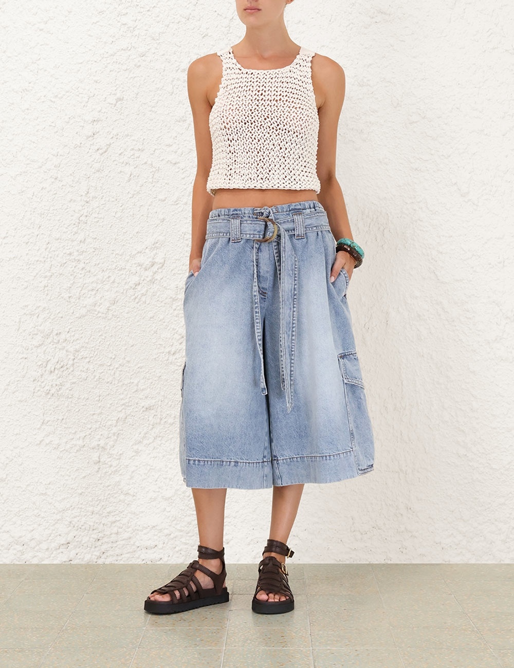 ILLUMINATE DENIM CARGO SHORT - 2