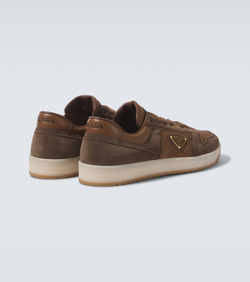 Downtown suede-trimmed sneakers 6