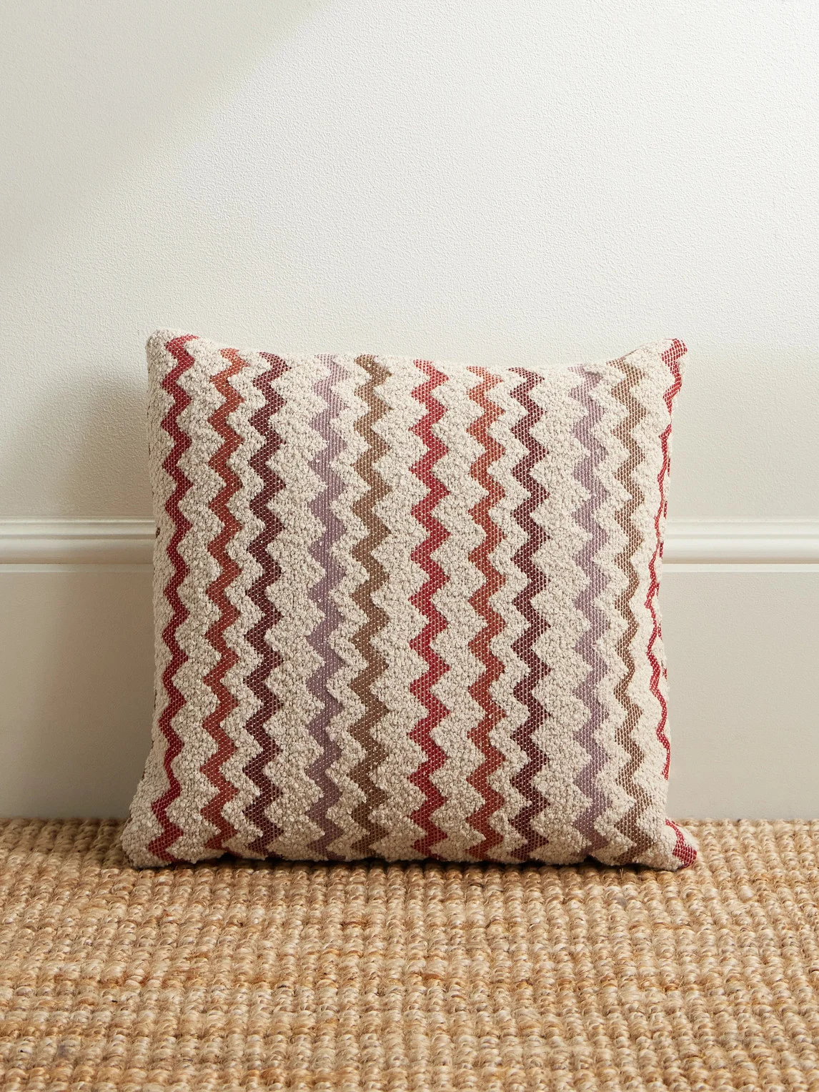Capri Striped Bouclé Cushion - 1
