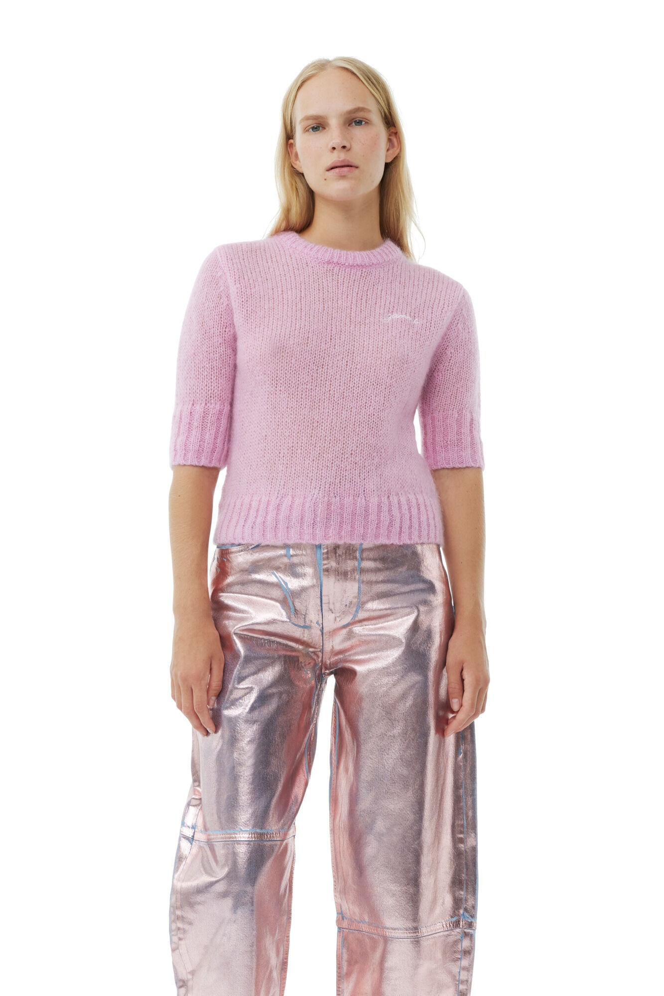 LILAC FOIL STARY JEANS - 4