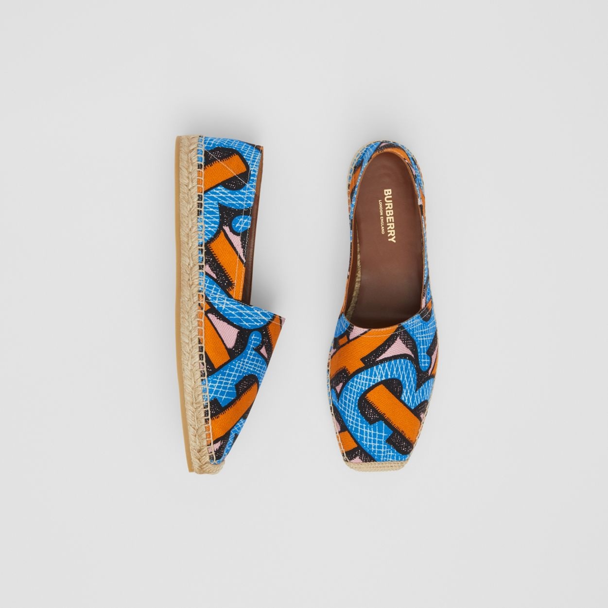 Monogram Print Cotton Canvas Espadrilles - 4