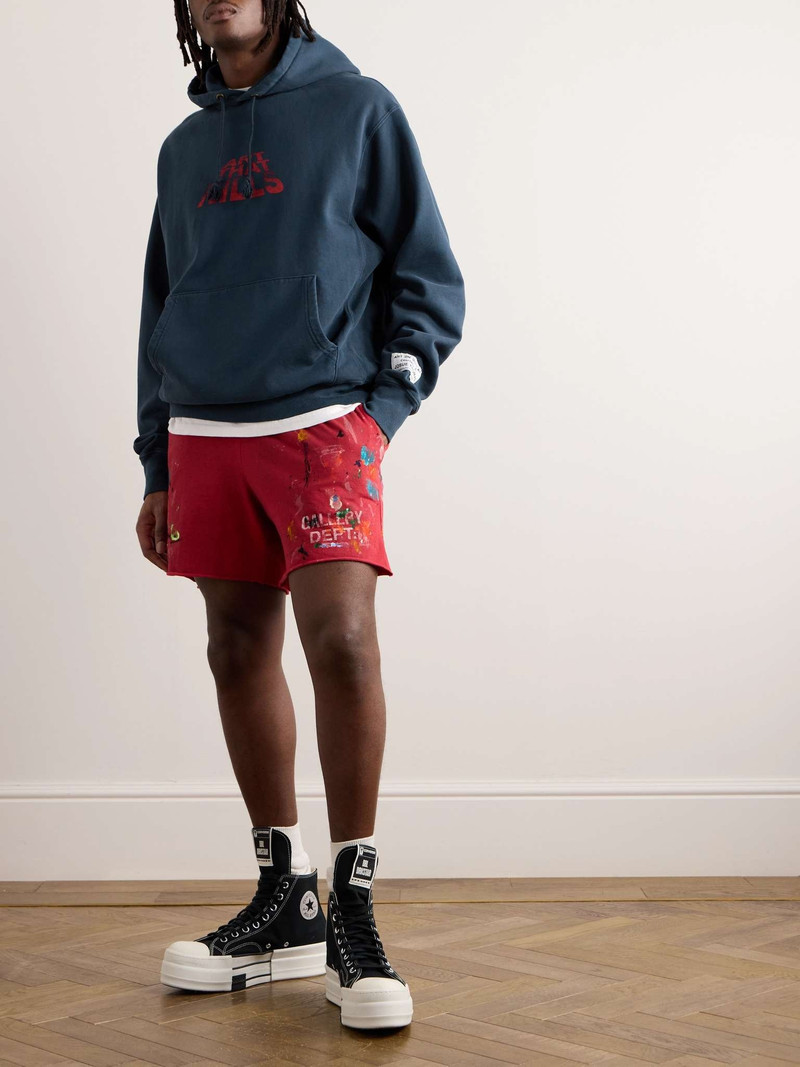 GALLERY DEPT. ATK Logo-Appliquéd Printed Cotton-Jersey Hoodie outlook