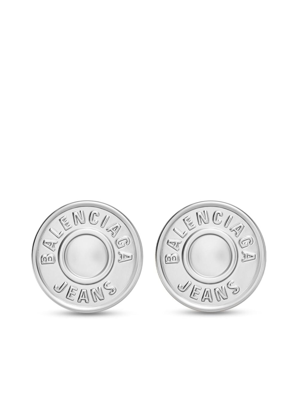 engraved-logo earrings - 1