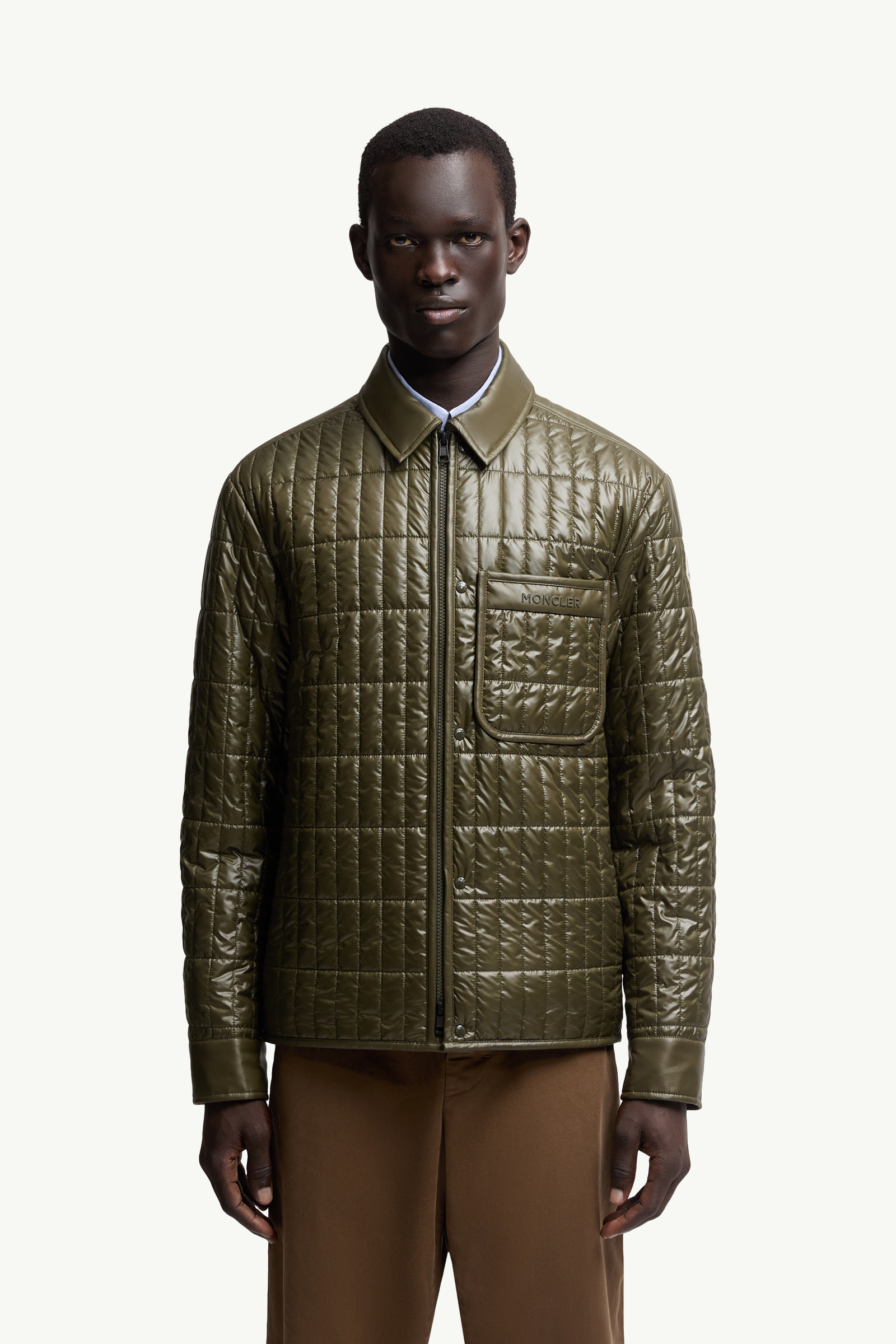 Madiere Vertical-Quilted Padded Shirt Jacket - 3