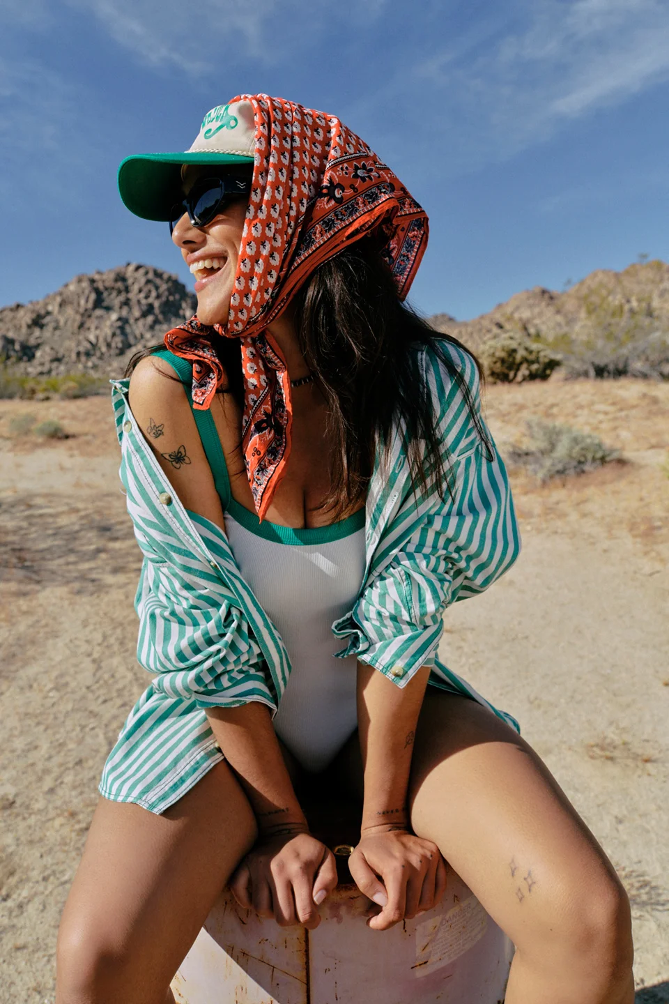 Lotus Paisley Print Bandana - 1