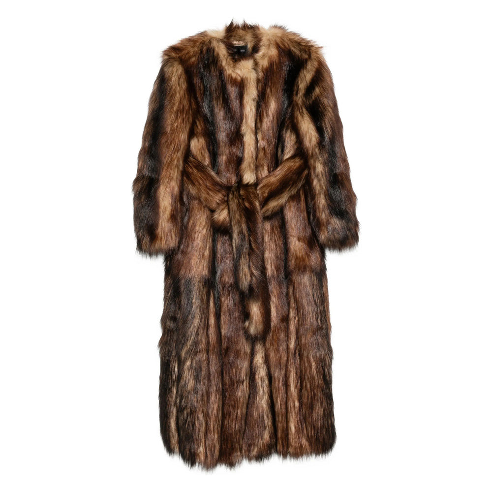 Simone Rocha Brown Coats - Faux Fur Coats Women - 1