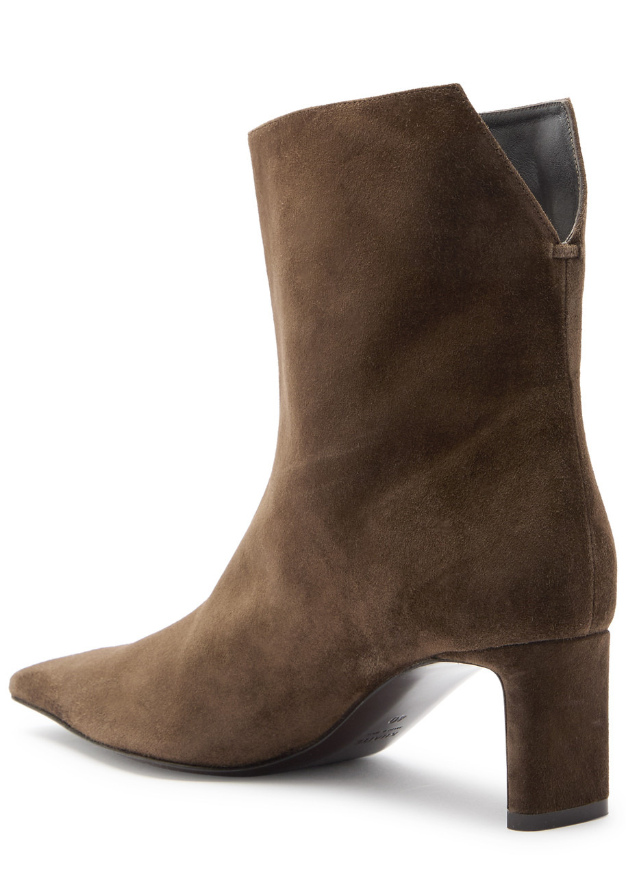 Khaite Ona 55 Suede Ankle Boots - 2