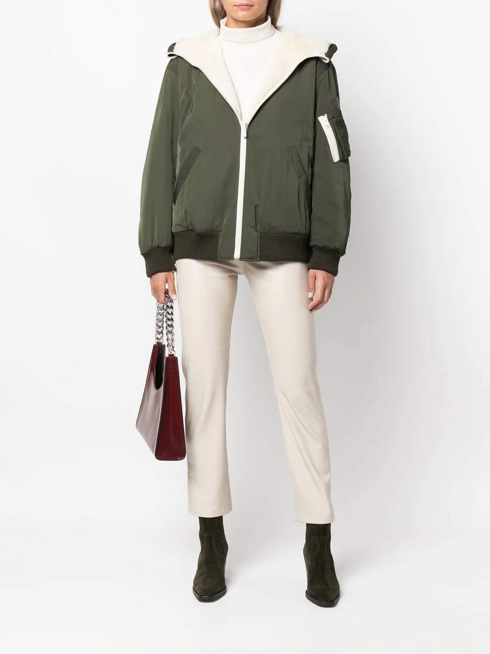 reversible hooded bomber jacket - 2