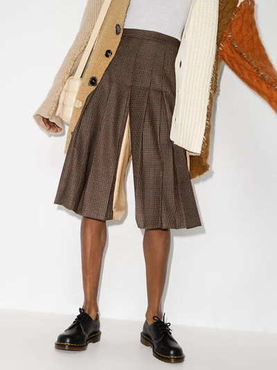 Maison Margiela check contrast panelled shorts outlook