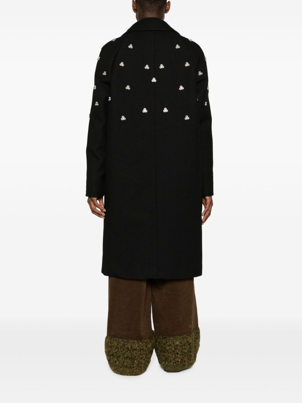 Verdun rivet-embellished midi coat - 4