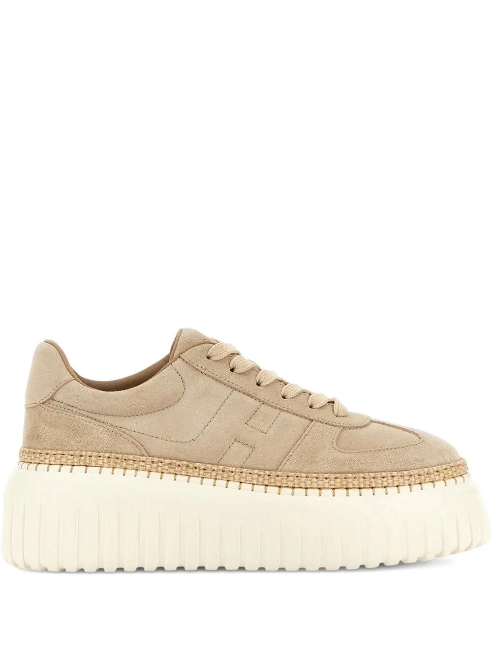 suede platform sneakers - 1