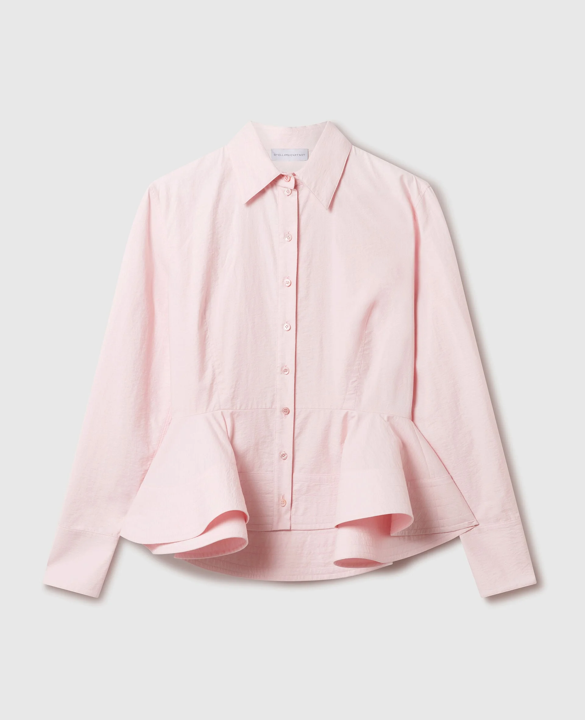 Peplum Cotton Shirt - 1