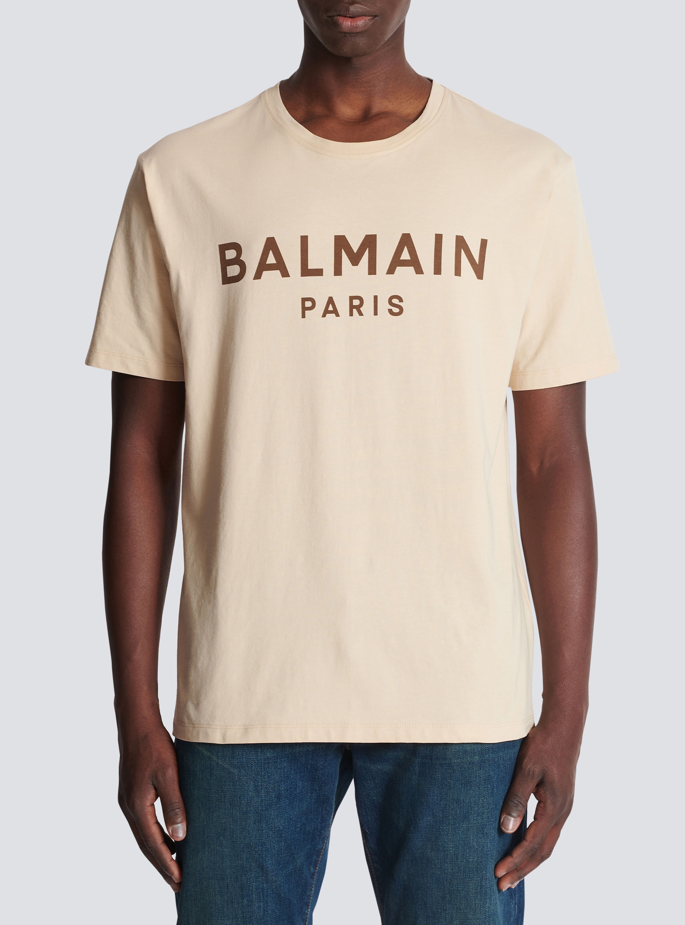 T-shirt with Balmain Paris print - 5