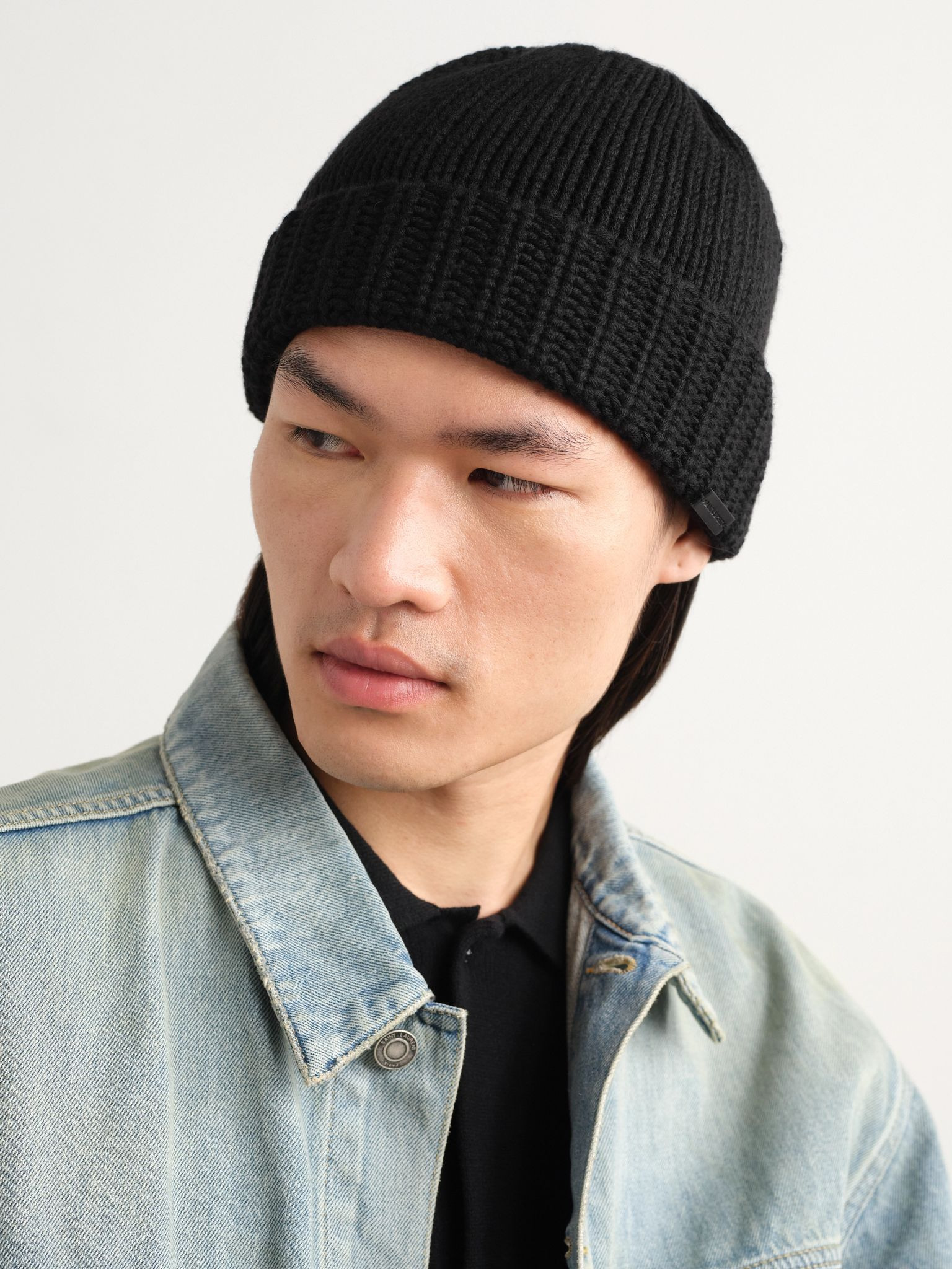 Logo-Appliquéd Ribbed Cashmere Beanie Black - 2