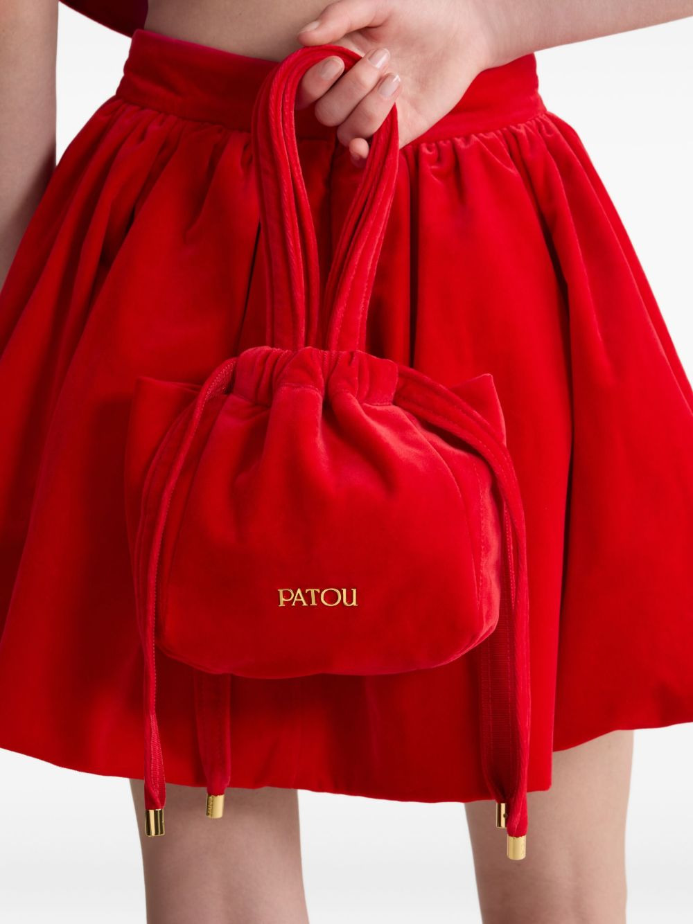 Evening velvet drawstring bag - 2