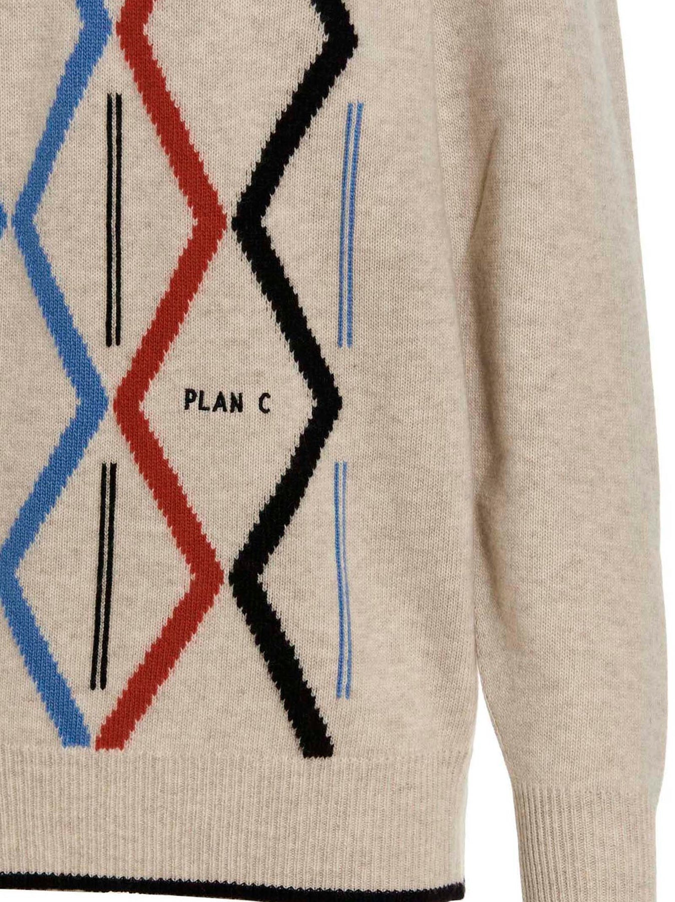 Plan C Jacquard sweater | wananluxury | REVERSIBLE Plan C Jacquard sweater | wananluxury | REVERSIBLE