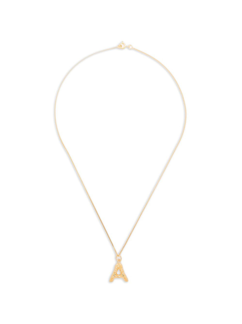 A-initial charm necklace 1