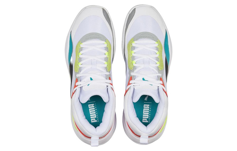 PUMA PUMA Playmaker Pro 'White Fiery Coral Lime' 377572-02 outlook