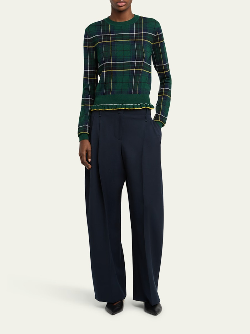 Alexander McQueen Pleated Barrel-Leg Trousers outlook