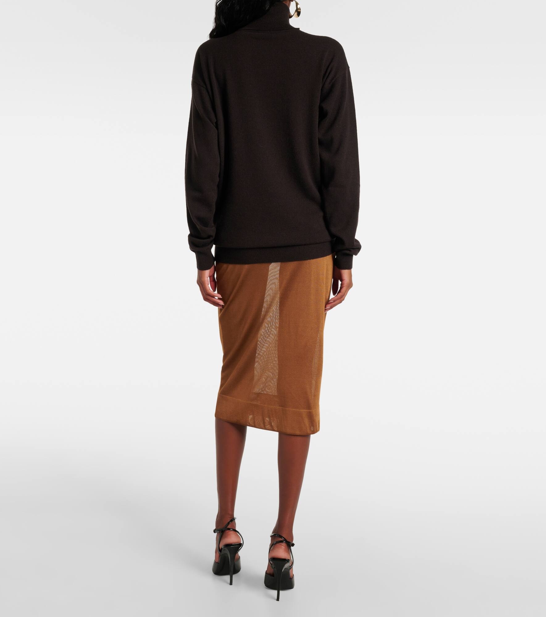 Cashmere turtle-neck sweater - 3