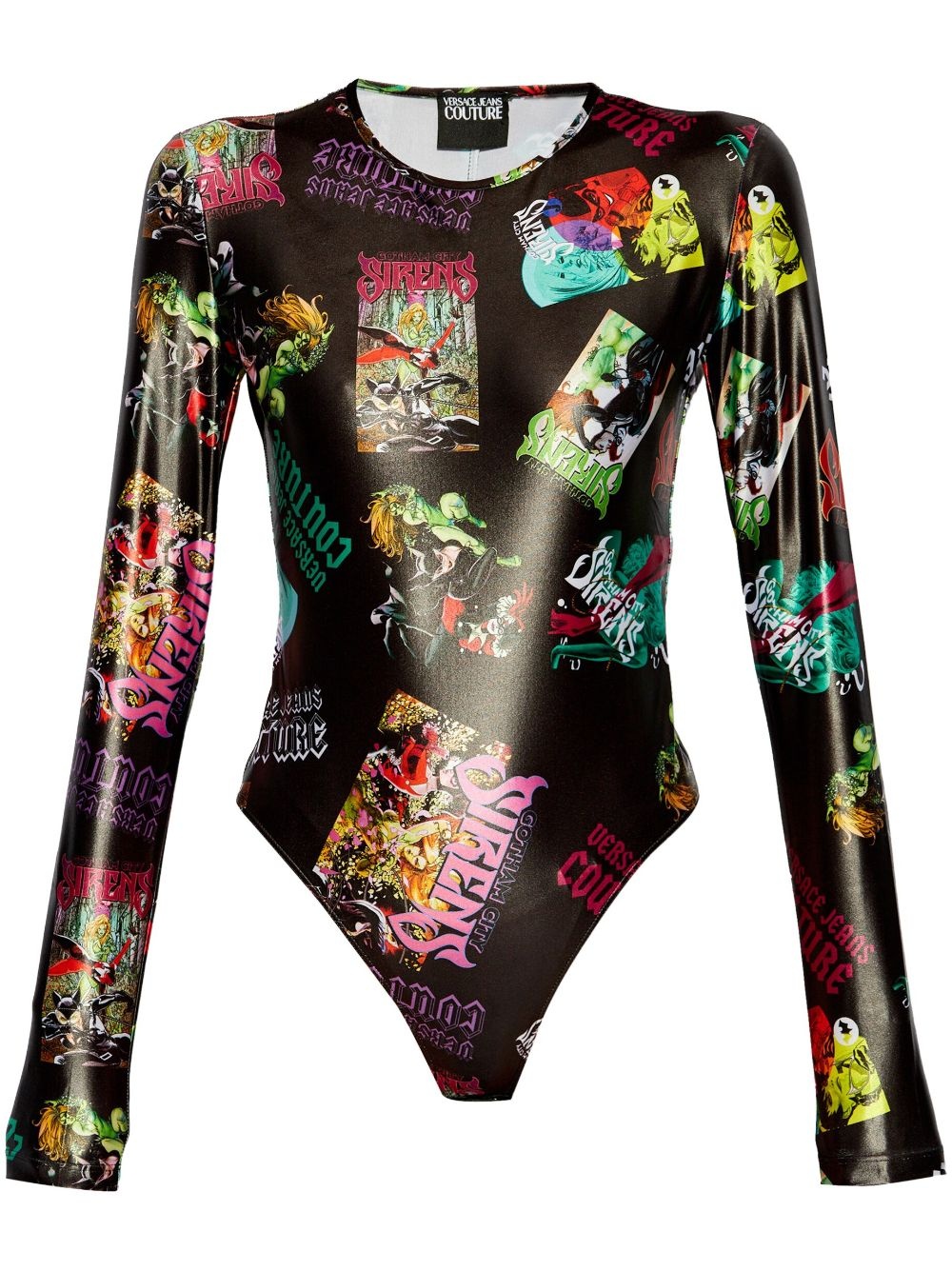 graphic-print bodysuit - 1