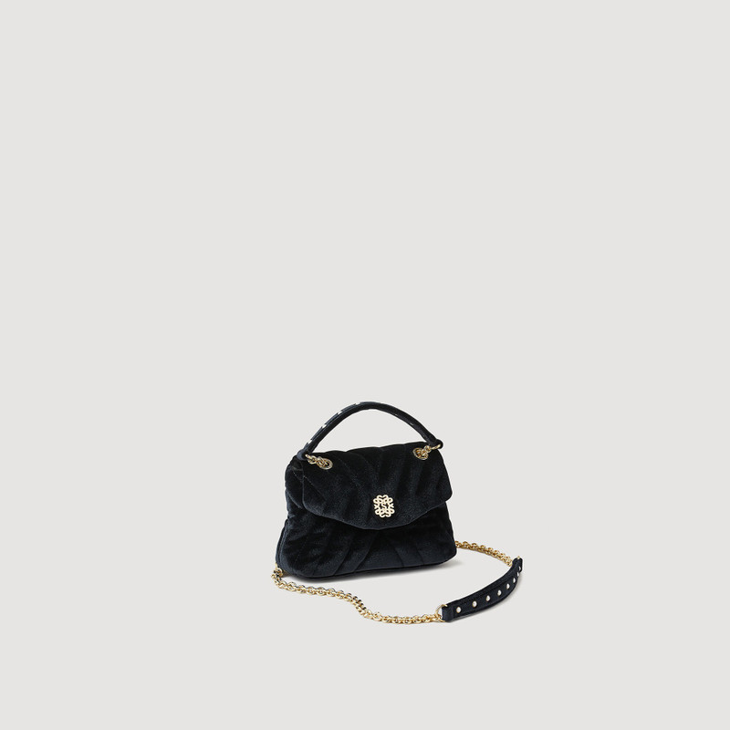 MILA QUILTED VELVET BAG 3