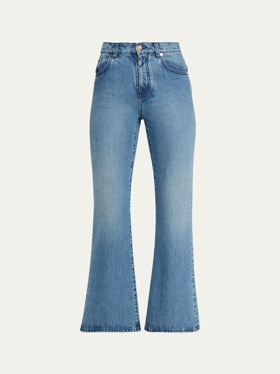 Ezra Cropped Bootcut Denim Jeans - 1