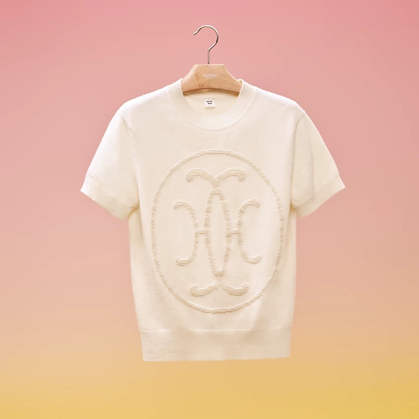 "H Lift" short-sleeve sweater - 4