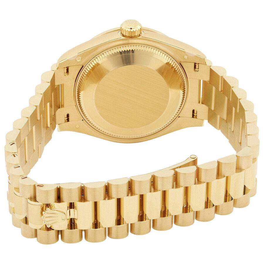 Rolex Datejust 31 Olive Green Diamond Dial Ladies 18kt Yellow Gold President Watch 278288GNDP - 3