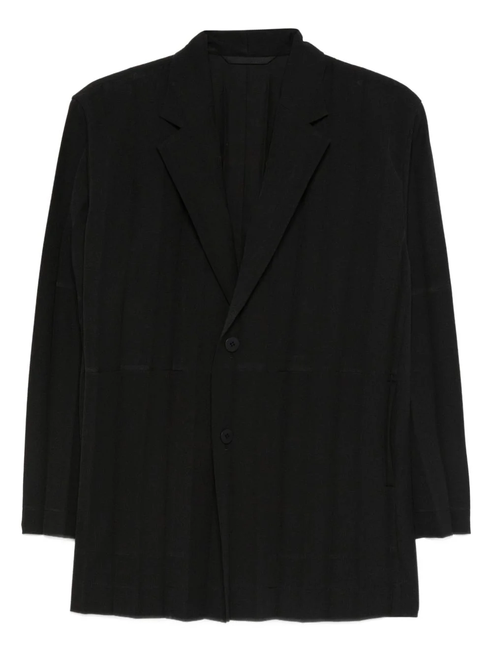 pleated buttoned blazer - 1