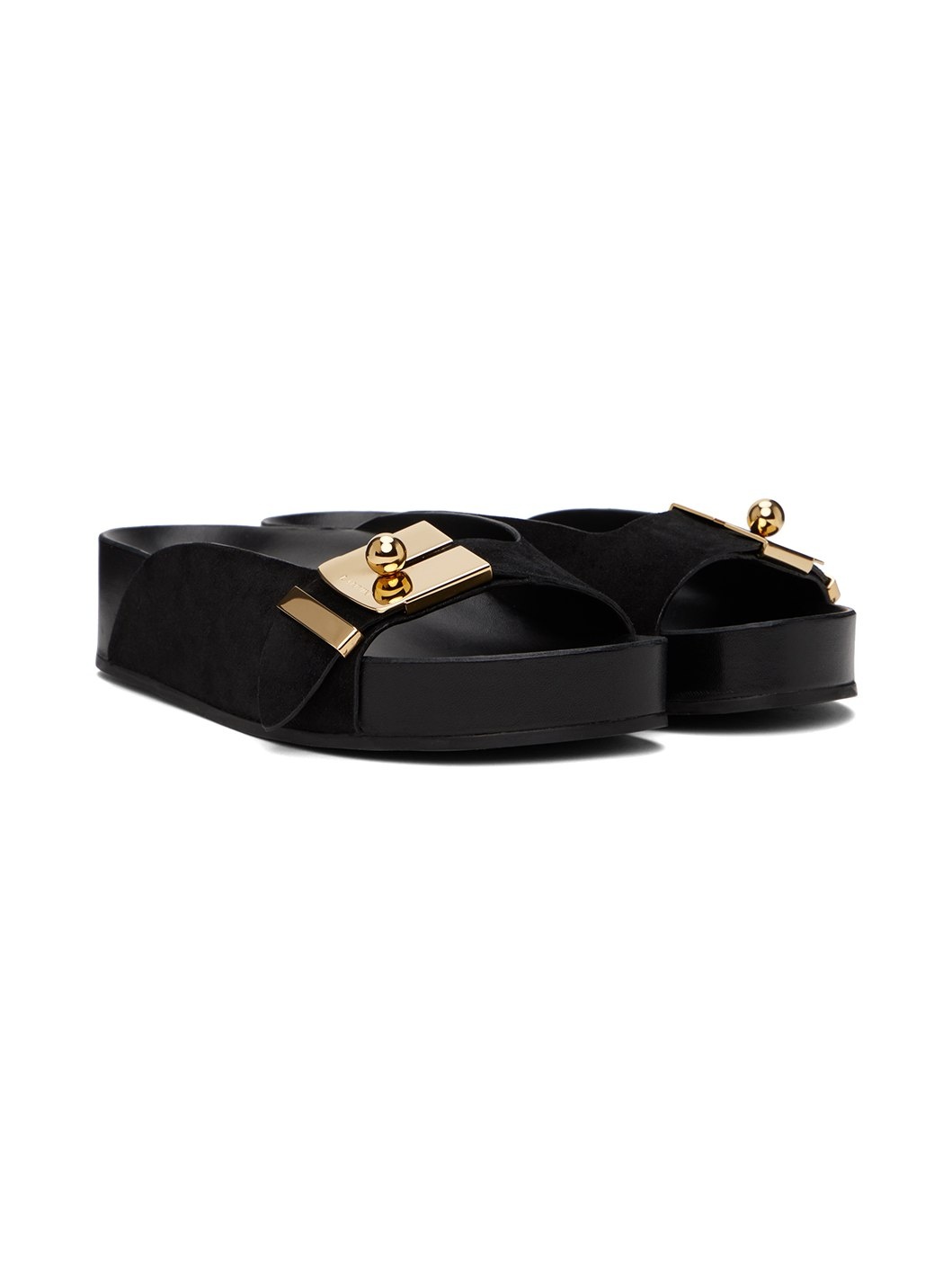 Black Tinkle Sandals - 4