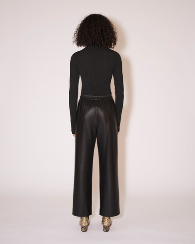 Nanushka ODESSA - OKOBOR™ alt-leather pants - Black outlook